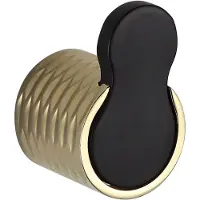Mexen Base handdoekhaak, zwart/goud - 7088235-57