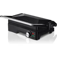 Aura Contactgrill Met Uitneembare Platen - Contactgrill - Multi Grill - Zwart - 36cm x 16cm x 31cm