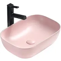 Mexen Rita opbouw wastafel 45 x 32 cm, roze mat - 21084544
