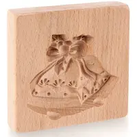Orion Koekjesvorm Houten Bellen 10x10 cm - Vorm - Bakvorm - Uitsteekvorm voor Koekjes Bakken