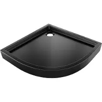 Mexen Flow+ douchebak halfrond 90 x 90 , zwart mat - 46Q709090H