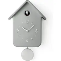 Aura Koekoeksklok Modern - Wekker - Inclusief Gewichtsketting - Grijs -‎ 12cm x 25cm x 39cm