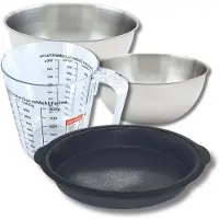 Zenker Bakkersset met een springvorm van 25 cm, 2 mengkommen, maatbeker en spatel