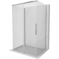 Mexen Rox-3S 3-zijdige schuifdouchecabine 135 x 110 , transparant, chroom - 8C2-135-110-01-00-3S