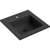 Mexen Otis inbouw wastafel 46 x 46,5 cm, zwart mat - 25184571