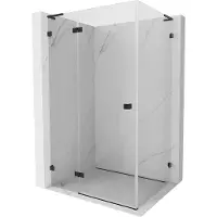Mexen Lunar L schuifdeur douchecabine links 80 x 90 , transparant, zwart - 834L-080-090-70-00-L