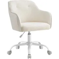Songmics Ergonomische Bureaustoel - Gaming/Office - Verstelbaar - Comfort Zitting - 360° Draaibaar - Beige