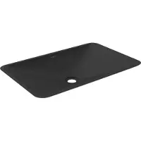Mexen Esper opbouw wasbak van composiet 60 x 38 cm, zwart - 23036071