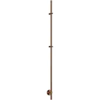 Wiesbaden Elektrische staafhanddoekradiator callista 60 watt 150 cm geborsteld brons koper pvd