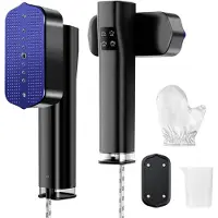 DNA Kledingstomer - Kledingstomer 1200W - Stoomapparaat Kleding - Krachtige Handstomer 2-in-1 – Mini Reis Stoomstrijker Met 15-Seconden Opwarming - Zwart - 14cm x 9cm x 23cm