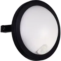 Strühm TRYTON - Led plafond of wandlamp - Buiten - Rond - met PIR Sensor - 11w - 4000K Daglicht wit - 1100 Lumen - IP65 - Zwart