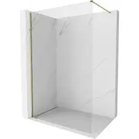 Mexen Kioto-X douchewand Walk-in 90 x 200 , transparant 10 mm, goud - 800-090-101-50-00-X