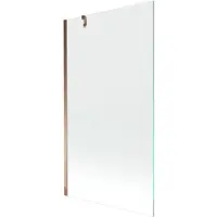 Mexen Next badwand 1-deurs 90 x 150 , transparant, roze goud - 895-090-000-00-00-60