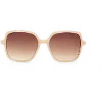 Manfield Beige zonnebril met donkere glazen | Maat Onesize