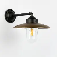 Ks Verlichting wandlamp - Palazzo stallamp - Landelijk - Aluminium - Zwart - Brons