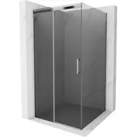 Mexen Omega douchecabine schuifbaar 100 x 100 , grafiet, chroom - 825-100-100-01-40