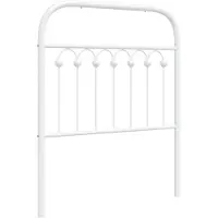 vidaXL Vervangend hoofdbord 75 cm metaal wit