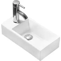 Mexen Inez opzetwastafel rechts 45 x 25 cm, wit - 21434500R