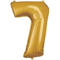 Amscan Folieballon 58 X 88 Cm Goud Nummer 7