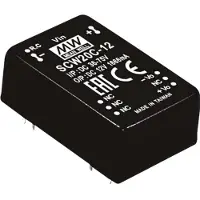MEAN WELL SCW20B-12 DC/DC-convertermodule 1.666 A 20 W Aantal uitgangen: 1 x Inhoud 1 stuk(s)