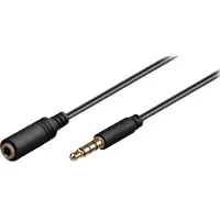 Goobay 3.5 mm jack verlengkabel | V ↔ M | | 1 meter