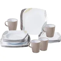 Brunner Melamine Schotelset 2 stuks, bruin/wit 2023 Kook- en serviessets