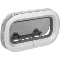PLASTIMO T03 Rectangular Opening Portlight Transparant 45.1 x 19.3 cm