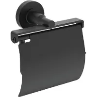 Ideal standard IOM - Toiletrolhouder met deksel, zijde zwart A9127XG
