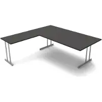 Kerkmann Büromöbelfabrik Hoekbureau Profi antraciet 200cm
