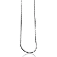 Zinzi 45cm zilveren slangen collier 1mm breed ZISL45