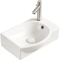 Mexen Mista opbouw wasbak links 40 x 28 cm, wit - 22174000L