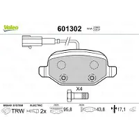 Valeo 601302 Remblokken