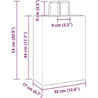 vidaXL Papieren zakken 50 st met hengsels 32x17x44 cm geel
