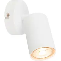 B.K.Licht - Opbouwspot - plafondspot met EEK A lichtbron - wit - spotjes GU10 fitting - kantelbaar - wandspots - 8 x 15.5 cm