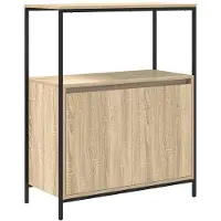 vidaXL Badkamermeubel met planken 76,5x35x95 cm Sonoma eikenkleurig