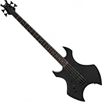 Gear4Music Harlem X Basgitaar (LH) van Zwart