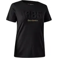 Deerhunter Dames Jubilee zwart T-shirt Outdoor T-shirt Skandinavisch T-shirt maat 46