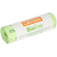 Deiss Bioline bio-afvalzakken, Ecovio bio-folie, naturel, B 500 x H 600, 30 liter, 500 stuks