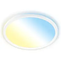 Briloner LED-paneel Tava A, dimbaar, wit / opaal, Werkkamer / Kantoor, Kunststof, LED plafondlamp