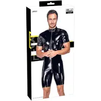 Black Level Men's Short Vinyl Playsuit L
