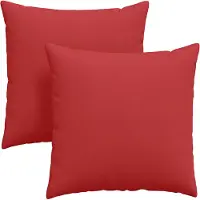 vidaXL Zitkussens 2 st Stof Rood 80 x 80 cm