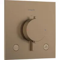 Hansgrohe Ecostat Comfort E inbouw thermostaat 2 uitgangen Brushed Bronze EN1717