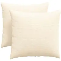 vidaXL Zitkussens 2 pcs Crème 45 x 45 cm Corduroy stof