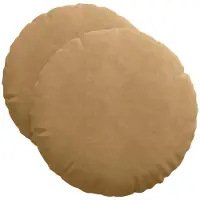 vidaXL Zitkussens 2 st Fluweel Bruin Ø50 x 19 cm