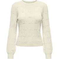 ONLY Onlkatia ls structure o-neck pull cc knt beige