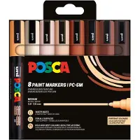 Posca PC-5M Portrait Colours set van 8
