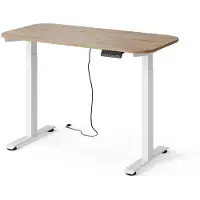 Vicco Elevate Bureau – 120 x 60 cm 2 motoren Wit/Kunstnijverheid