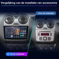 Junsun Android 15 Autoradio Geschikt Voor Alfa Romeo Mito 955 2008-2016 Accessoires - GPS-Navigatiesysteem - Bluetooth - WiFi - 9-inch HD Touchscreen - Stuurwielbediening - RDS - USB - 1GB+32GB
