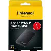 Intenso Portable Hard Drive Externe harde schijf (2,5 inch) Refurbished (zeer goede staat) 1 TB Zwart Micro-USB 3.2 Gen 1 (USB 3.0)