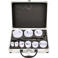 AWTOOLS Black Line - Bimetalen Gatzaagset - 13 Stuks - Stalen Koffer - 19-64mm